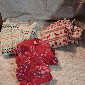 Cozy Red and White Winter Pajama Set